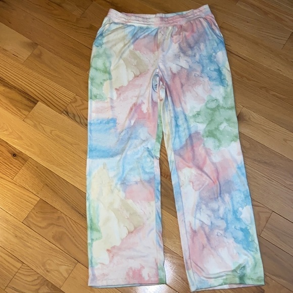 NWOT PJ Salvage Soft Knit Watercolor Lounge Pant in size XL - Picture 4 of 8